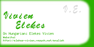 vivien elekes business card